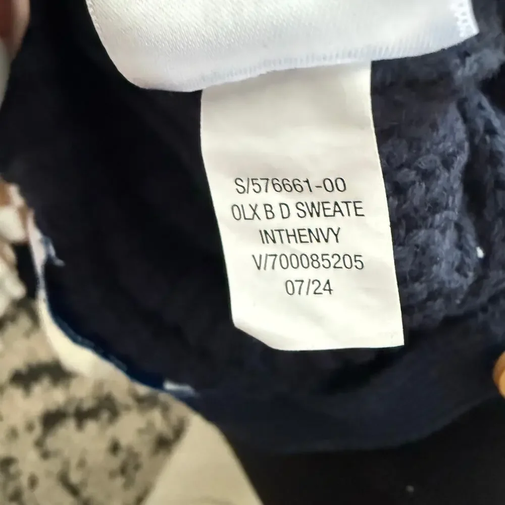 NWT Old Navy Navy Blue Sweater Overalls Romper Knit 0-3 Months Baby Boy Girl